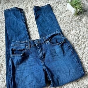 Classic Levi Strauss straight 28 W denim dark blue western cute summer j…